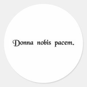 Toon ons vrede. ronde sticker