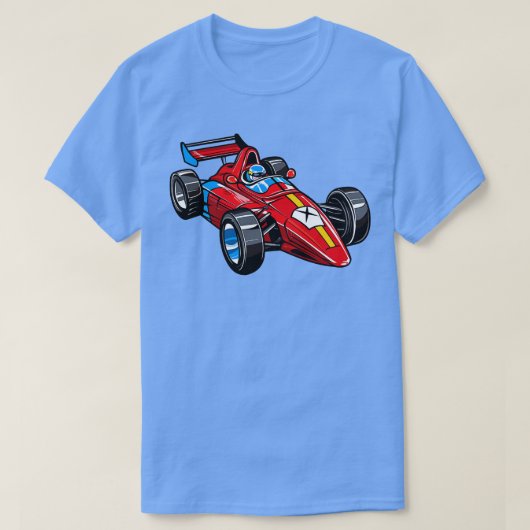Toon Race Formule 1 T-shirt (Design voorkant)