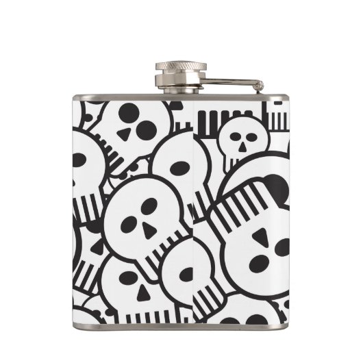 Toon skulls heupfles (Achterkant)