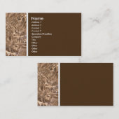 Toon van textuur (Zee en zand) - Gepersonaliseerd Visitekaartje (Voorkant / Achterkant)
