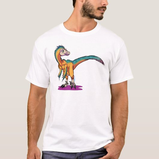 Toon Velociraptor T-shirt (Voorkant)