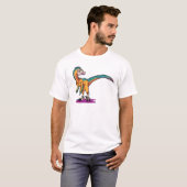 Toon Velociraptor T-shirt (Voorkant volledig)