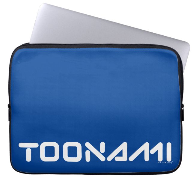 Toonami Digital Font Logo Laptop Sleeve (Voorkant)