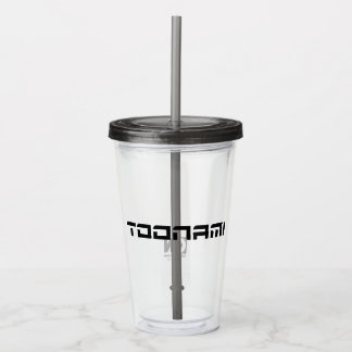Toonami Futuristic Font Logo Acryl Drinkbeker
