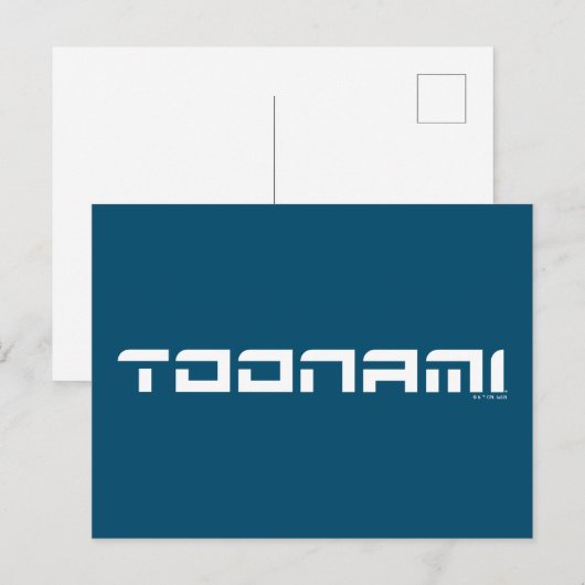 Toonami Futuristic Font Logo Briefkaart (Voorkant / Achterkant)