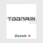Toonami Futuristic Font Logo Sticker (Vel)