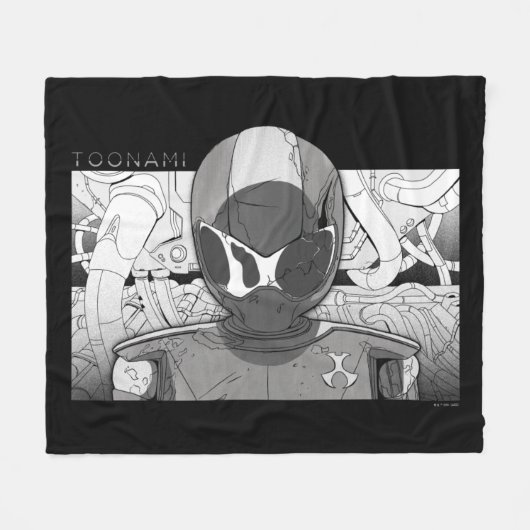 Toonami TOM 5 Countdown Comic Bumper Fleece Deken (Voorkant (Horizontaal))