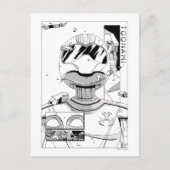 Toonami TOM 5 & SARA Comic Style Bumper Briefkaart (Voorkant)