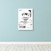 Toonami TOM 5 & SARA Comic Style Bumper Canvas Afdruk (Insitu (Houten vloer))