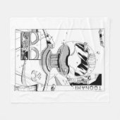 Toonami TOM 5 & SARA Comic Style Bumper Fleece Deken (Voorkant (Horizontaal))