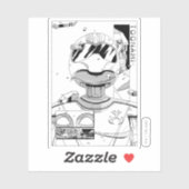 Toonami TOM 5 & SARA Comic Style Bumper Sticker (Vel)