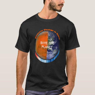 ToonUwStripes u2013 BEWAREN DE PLANEET-klimaatsver T-shirt