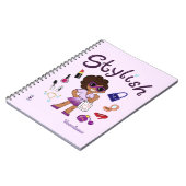 TOONVIDUALS Cahier à spirale Fille stylée 1 (Côté gauche)