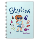 TOONVIDUALS Stylish Girl 3 Carnet Spiral (Devant)