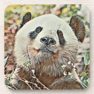 toony panda bier onderzetter