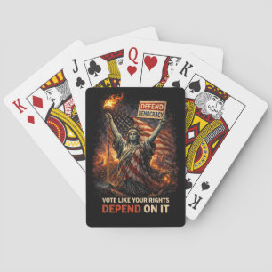 Toorts van Democratie Pokerkaarten
