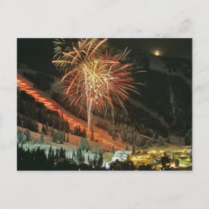 Toortslichtoptocht en vuurwerk tijdens Winter Briefkaart
