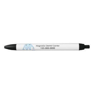 Tooth and Toothbrush Dental Design Zwarte Inkt Pen
