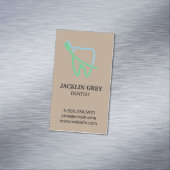 Tooth en Brush Logo Magnetisch Visitekaartje (Voorbeeld)