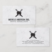 Tooth en Brush Logo Visitekaartje (Voorkant / Achterkant)