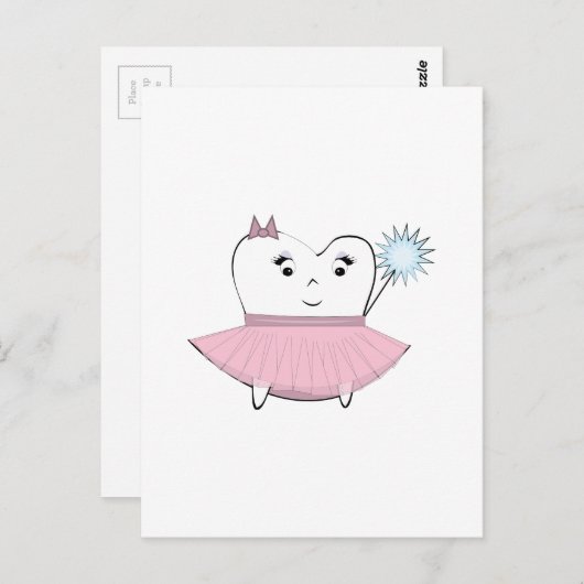 Tooth Fairy Briefkaart (Voorkant / Achterkant)