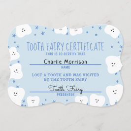 Tooth Fairy Certificate Boy 2 Kaart