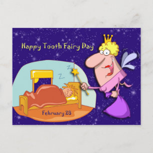Tooth Fairy Day 28 februari Briefkaart