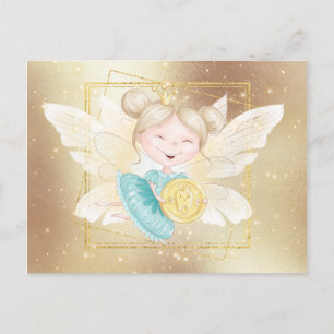 Tooth fairy   gouden tand van prinses briefkaart