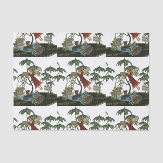 Tooth Fairy in Flight Tissuepapier (Voorkant)