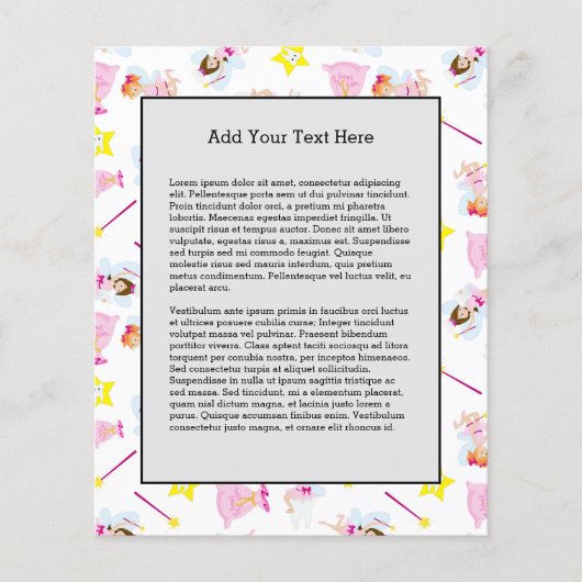  Tooth Fairy Magic Wand White Teeth Flyer (Voorkant)