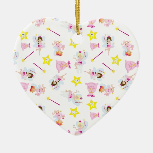 Tooth Fairy Magic Wand White Teeth Keramisch Ornament (Voorkant)