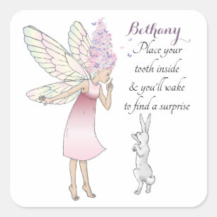 Tooth Fairy Poem Kinder gepersonaliseerde label