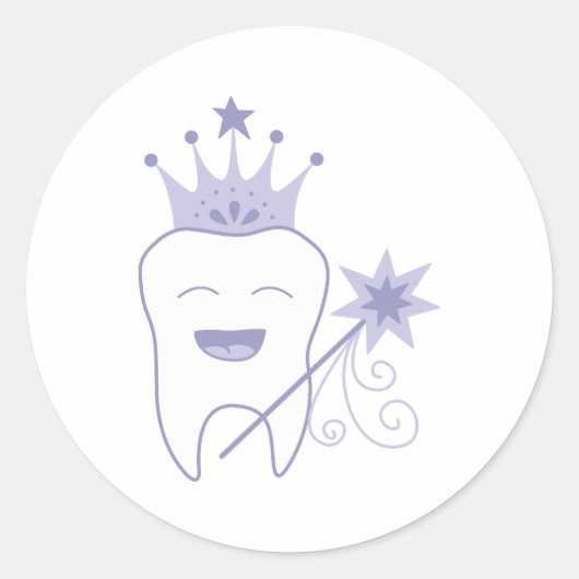 Tooth Fairy Ronde Sticker (Voorkant)