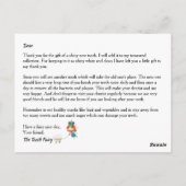 Tooth fairy | roos van prinses tandpenseel briefkaart (Achterkant)