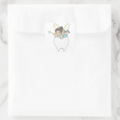 Tooth Fairy Vierkante Sticker (Tas)