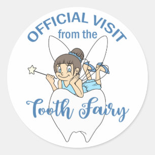 Tooth Fairy Visit Ronde Sticker