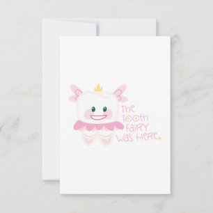 Tooth Fairy was hier Bedankkaart