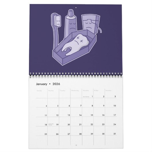 Tooth Funeral Kalender (Jan 2026)