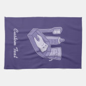 Tooth Funeral Towel Theedoek (Horizontaal)