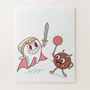 Tooth Hero vs Bacteria Monster Fun Dental Cartoon Legpuzzel