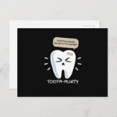 Tooth Hurty Dentist Dentist Briefkaart (Voorkant / Achterkant)
