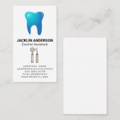 Tooth Logo | tandheelkundig gereedschap Visitekaartje (Voorkant / Achterkant)
