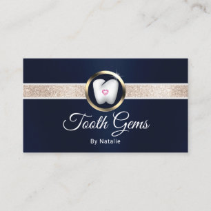 Tooth Pareltjes Moderne marine Dental Beauty Salon Visitekaartje