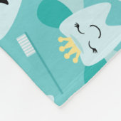 Tooth Pattern Fleece Deken (Hoek)