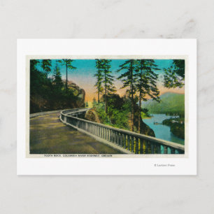 Tooth Rock op Columbia RiverColumbia, OF Briefkaart