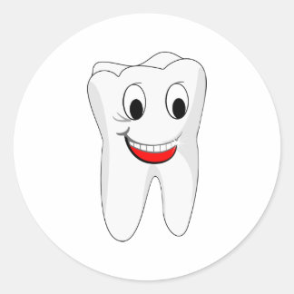 Tooth Ronde Sticker