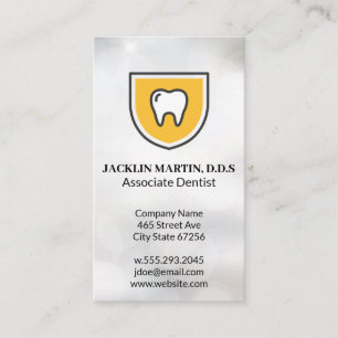 Tooth Shield Dentist Logo Visitekaartje