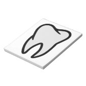 Tooth-symbool Notitieblok (Gedraaid)