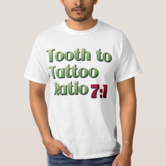 Tooth-to-Tattoo verhouding T-shirt (Voorkant)