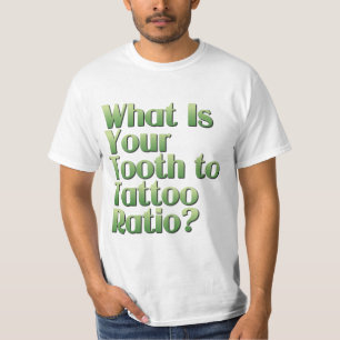 Tooth-to-Tattoo verhouding T-shirt